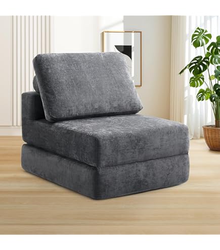 ブラック⭐️ソファーベッド 3WAY 折シェニールりたたみ シングル 40cm Amazon｜Dowinx ソファーベッド ソファー3WAY 折シェニールりたたみ